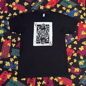 Star Wars Darth Vader Playing Card Black Graphic Tee Shirt / Size M